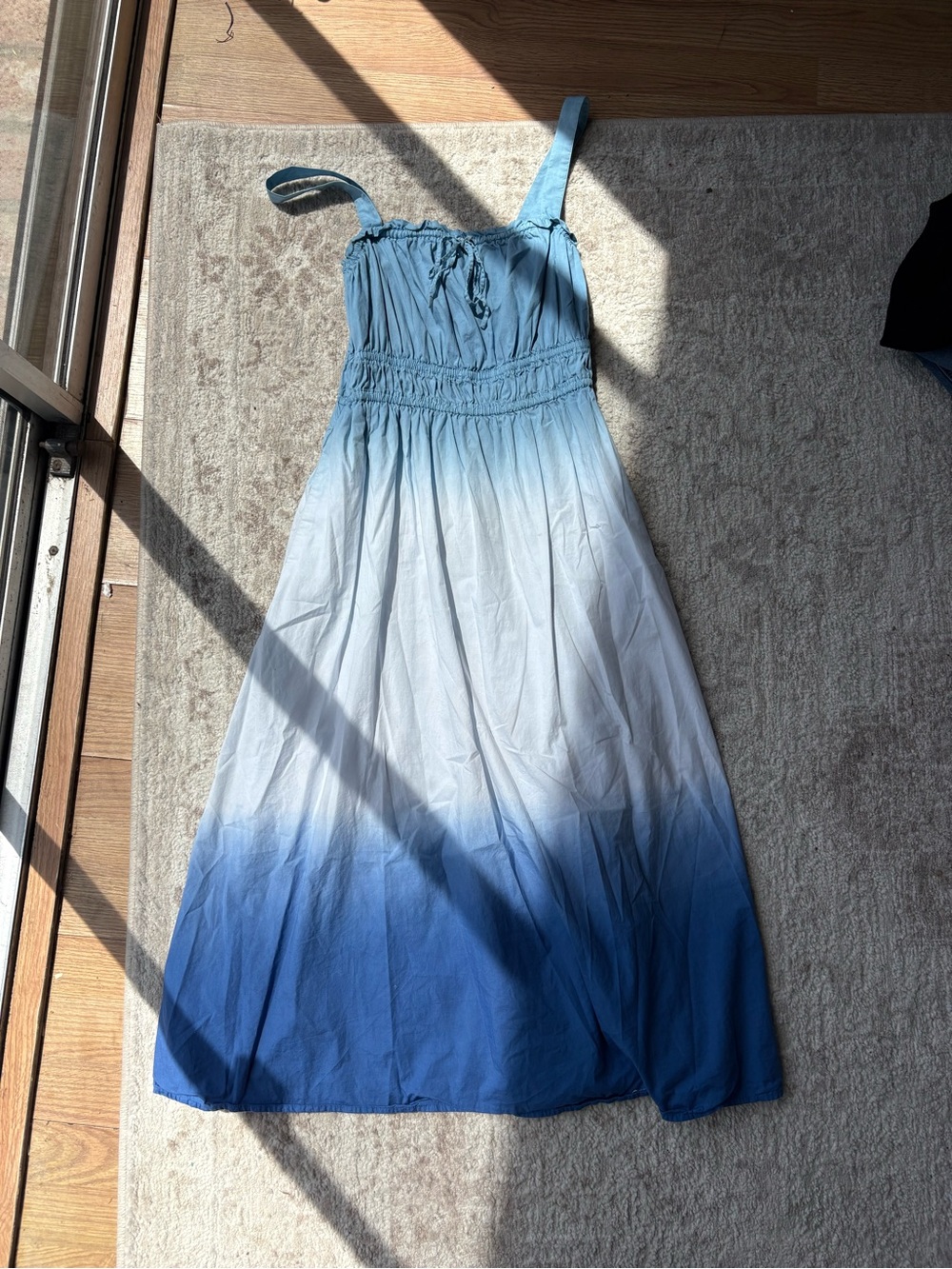 J. Crew Blue Ombre Maxi Dress